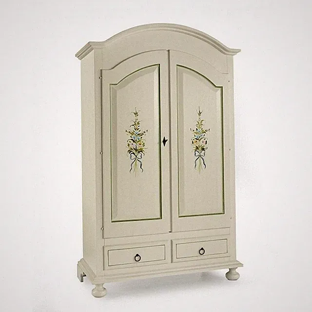 Kleiderschrank Ante Fliegen Shabby Weiß Dekoriert Kunst Armen Klassisch 2 2 Cass