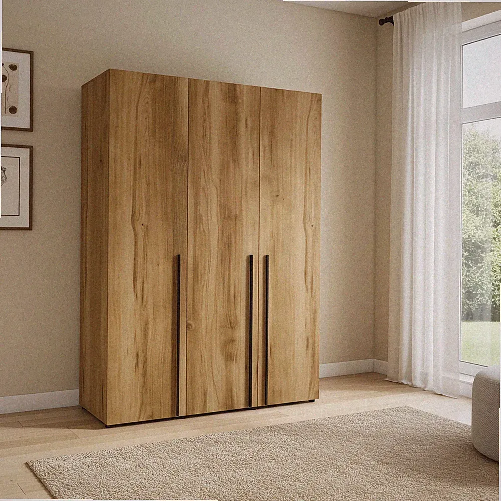 Kleiderschrank ARNI 150 cm 3-Türig Drehtürenschrank Garderobe Modern & Loft