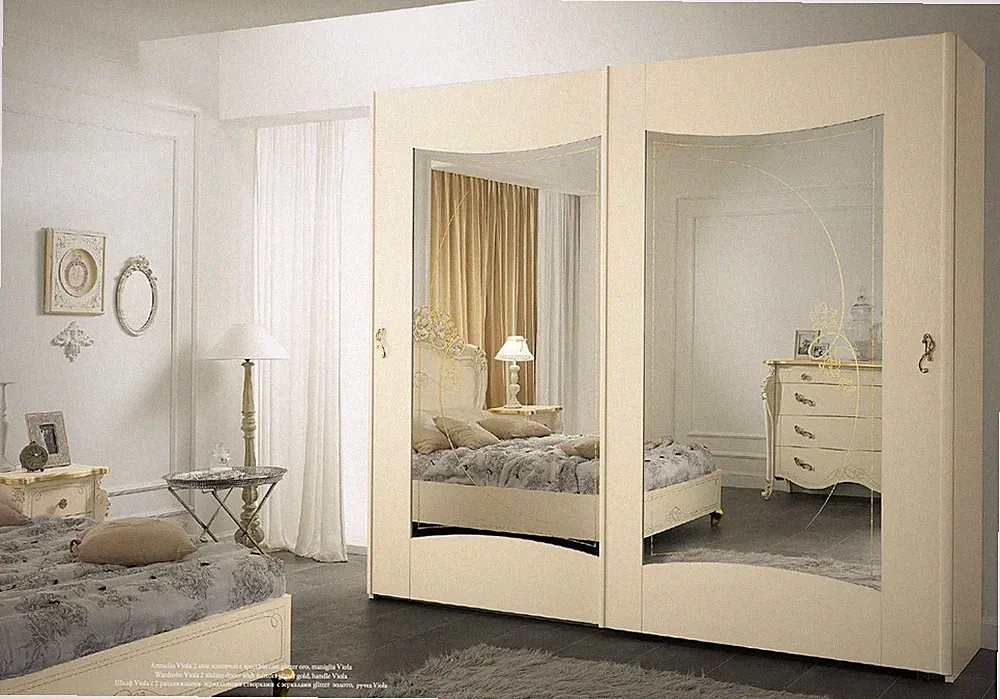 Kleiderschrank Art déco Möbel Italienische Einrichtung Schlafzimmer Schrank Neu