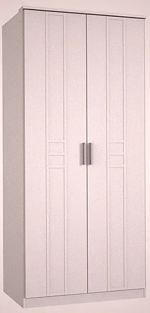 Kleiderschrank Borkum Schlafzimmerschrank Größe wählbar weiß