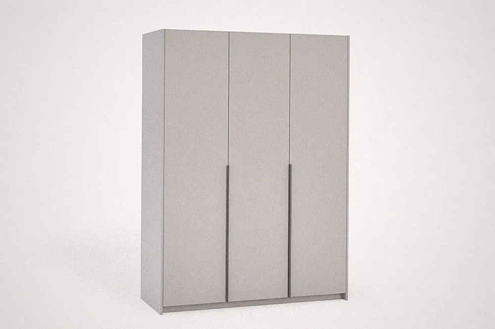 Kleiderschrank BRUNO 148 cm Drehtürenschrank Artisan Eiche, Weiß, Cashmere