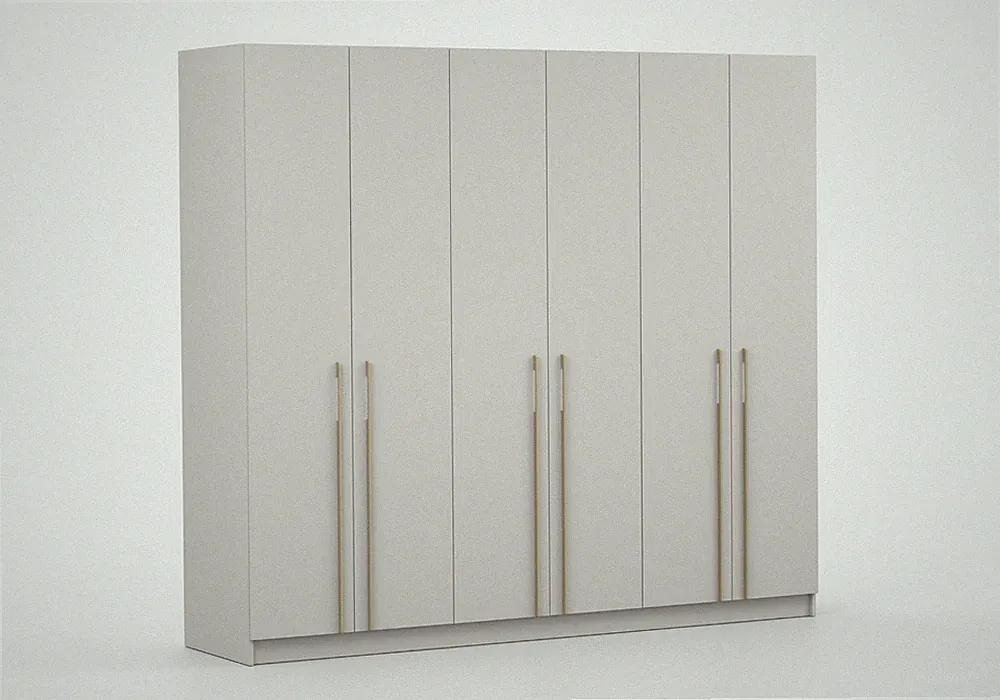Kleiderschrank Drehtürenschrank ROSA 6D 230 cm