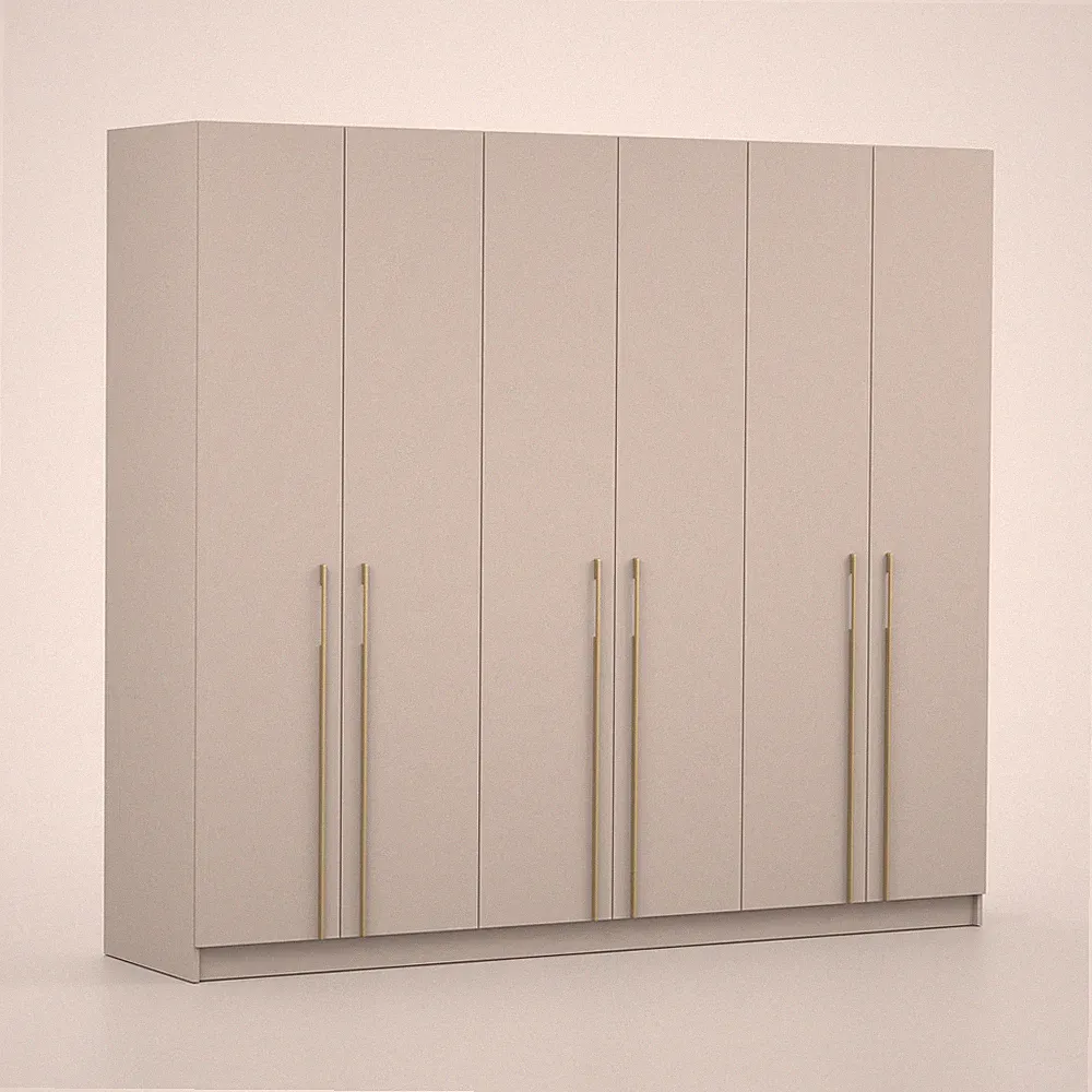 Kleiderschrank Drehtürenschrank Schrank ROSA 6D 230 cm
