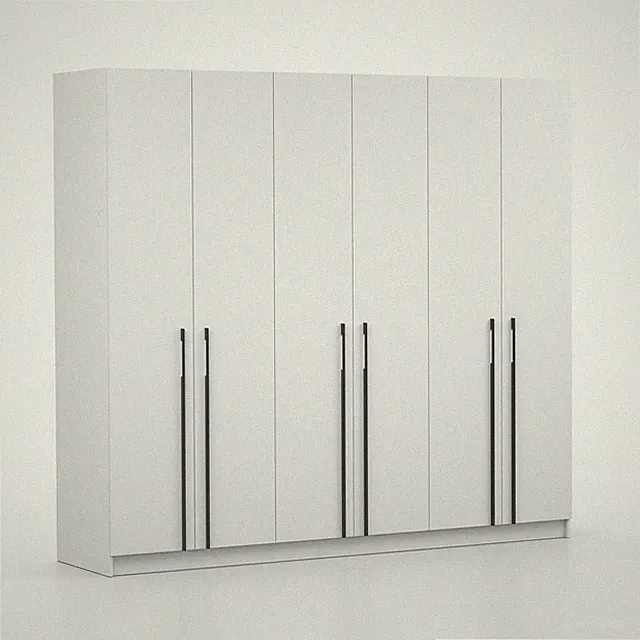 Kleiderschrank Drehtürenschrank Schrank Schlafzimmerschrank ROSA 6D 230 cm