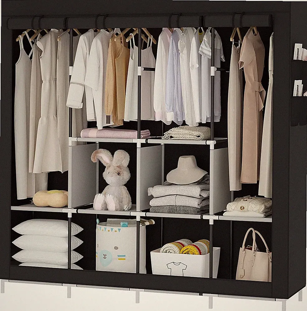 Kleiderschrank Einfach aus Stoff Faltschrank Stoffschrank Furniture Bedroom Ward