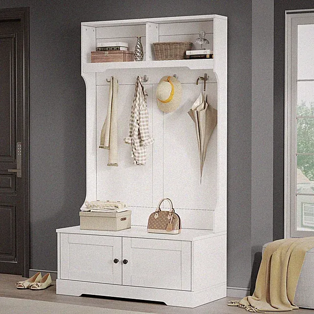 Kleiderschrank Eingangsschrank Aufbewahrung Schrank Garderobe, Schuhschrank