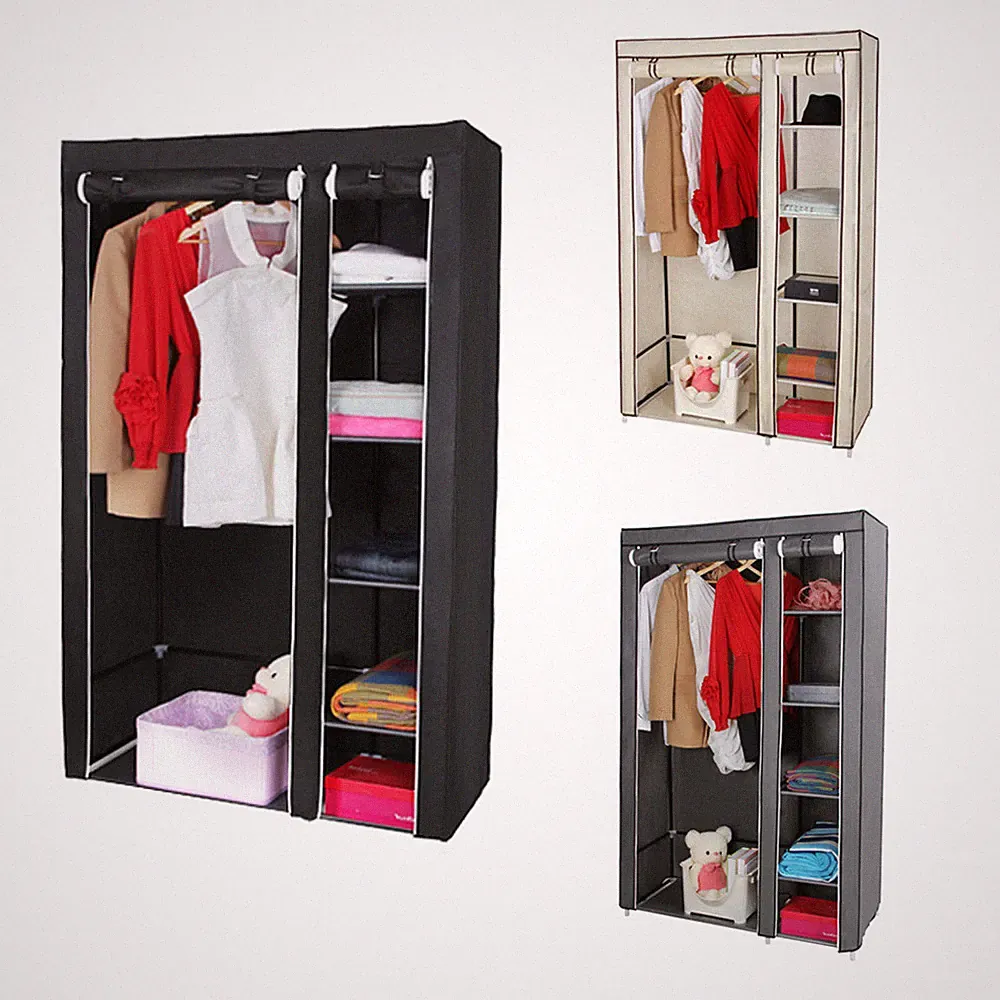 Kleiderschrank Faltschrank Stoffschrank Campingschrank Garderoben 110x45x175 cm