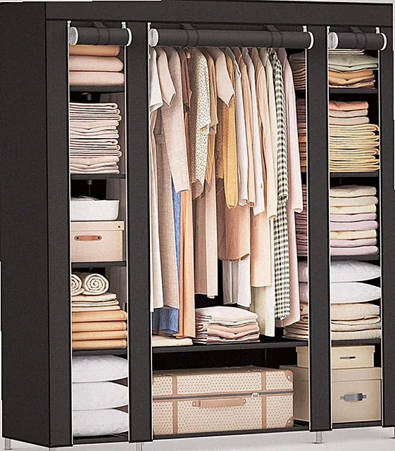 Kleiderschrank Faltschrank Stoffschrank Garderobe Schlafzimmer Kleiderständer