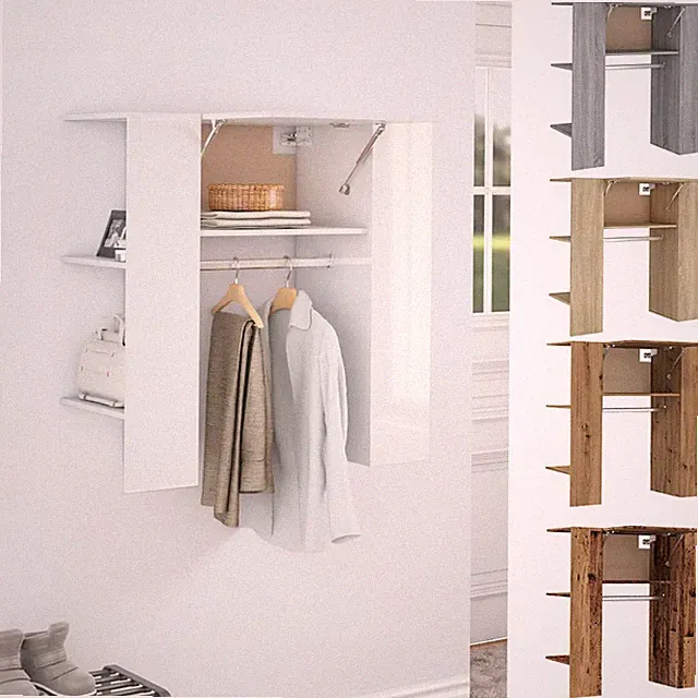 Kleiderschrank Flurschrank Garderobenschrank Holzwerkstoff Küchen Wandschrank