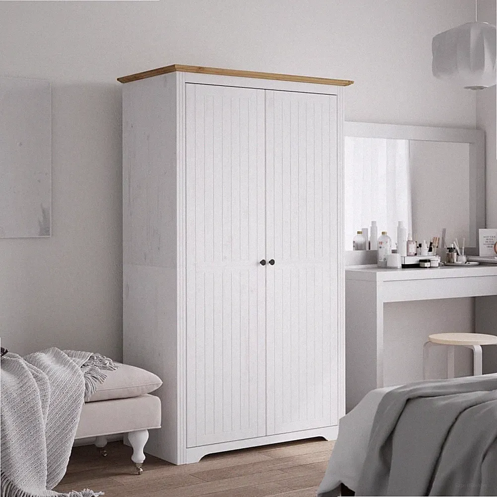 Kleiderschrank Garderobenschrank Hochschrank Schrank Massivholz Kiefer vidaXL
