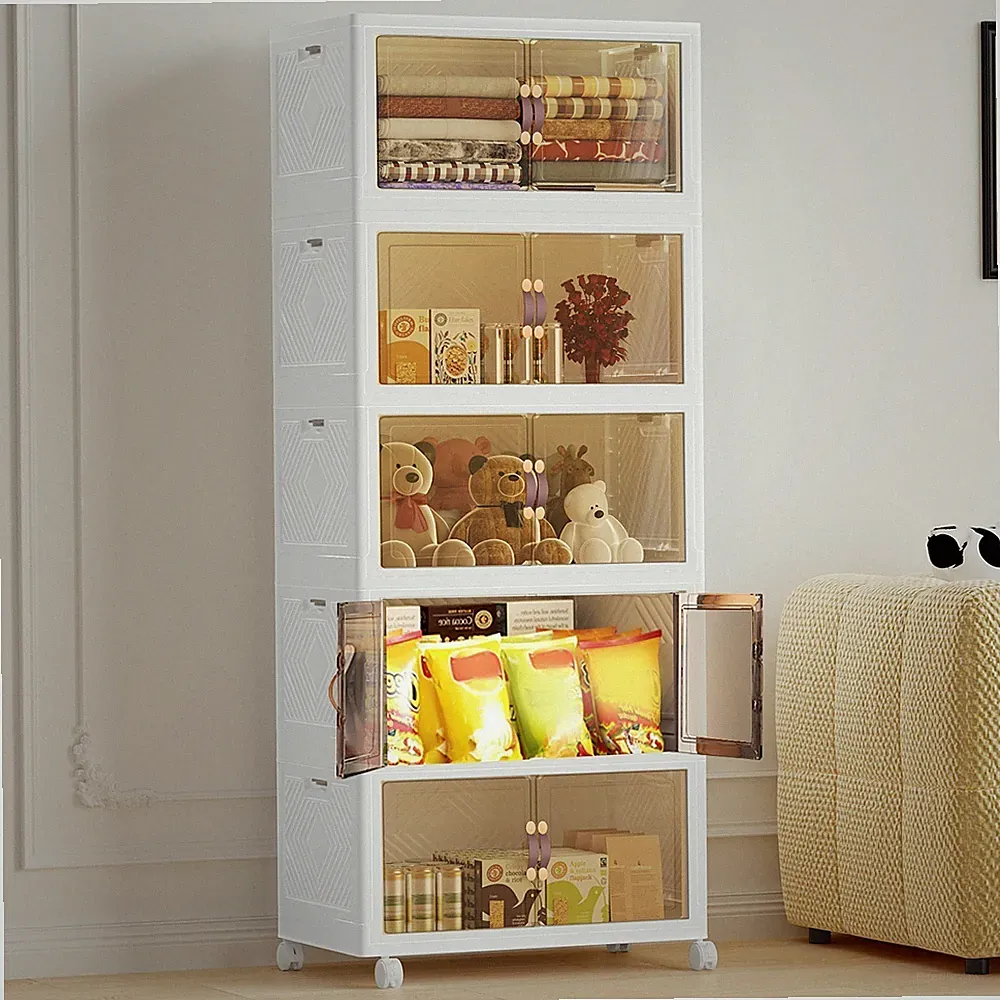 Kleiderschrank Garderobenschrank klappbar & tragbar 4/5 Etagent Würfel Organizer