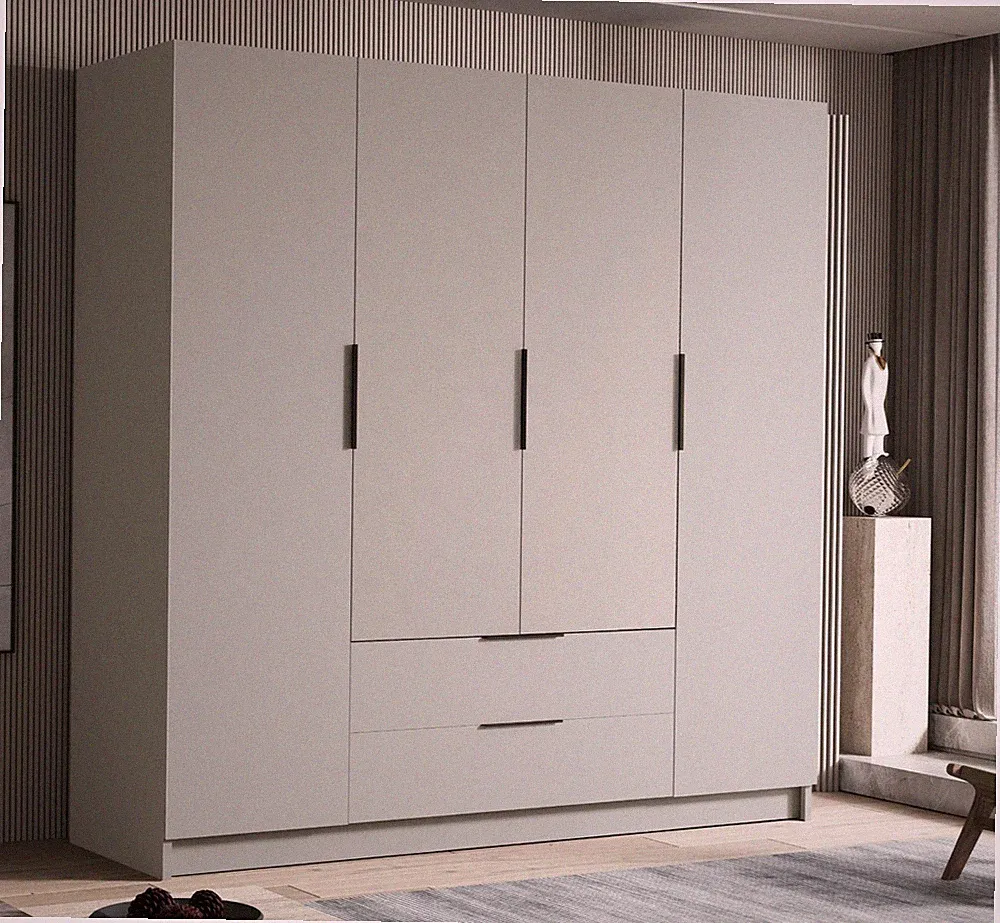 Kleiderschrank Giswerto I Drehtürenschrank Kleiderstange Schlafzimmer M24