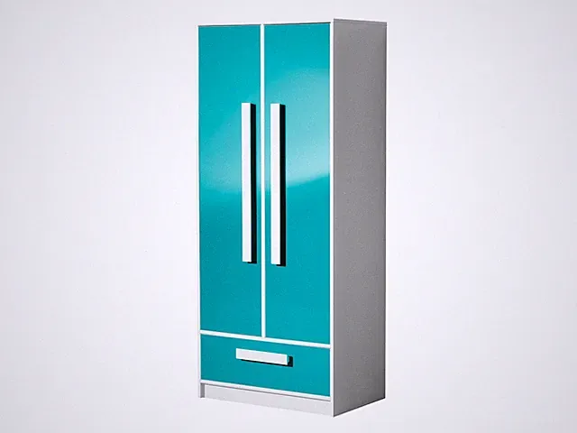 Kleiderschrank GULIVER G1 Drehtürenschrank Schrank 2 Türiger mit Kleiderstange