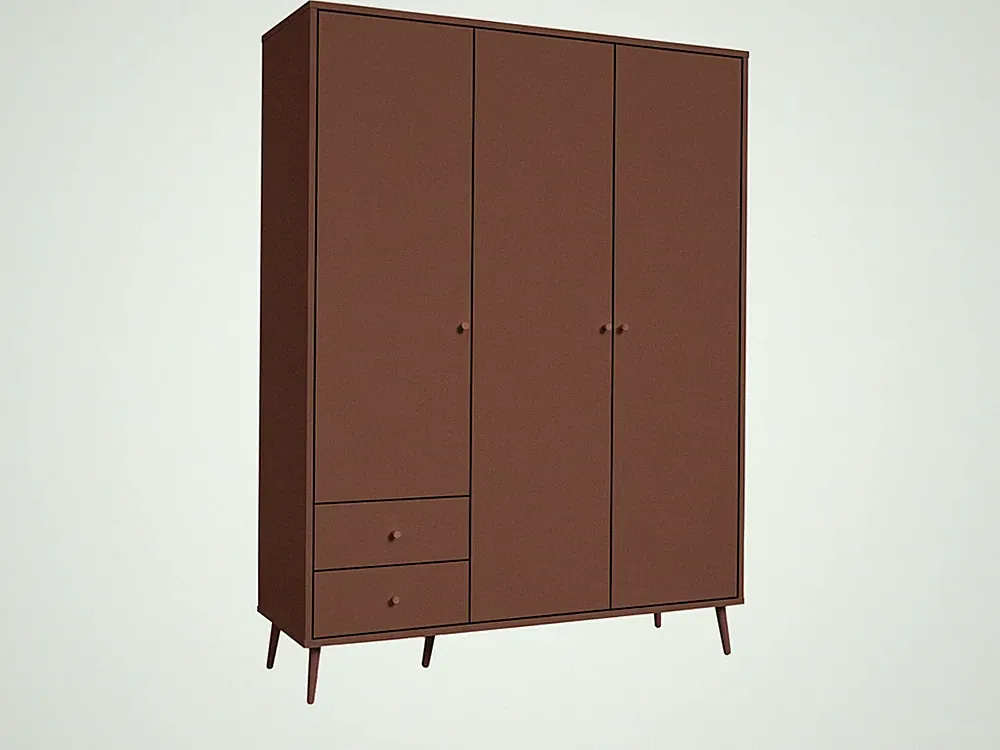 Kleiderschrank HARLISON BHT 154x202x53 cm orange Drehtürenschrank