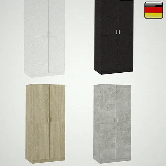 Kleiderschrank Hochschrank Garderobenschrank Standschrank 180 cm 8 Farbe