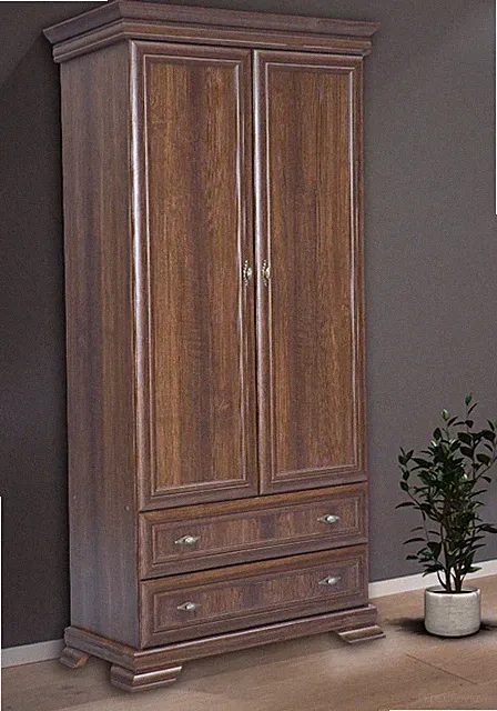 Kleiderschrank "Kora" Stauraumschrank 88cm 2-türig Samoa King rustikal