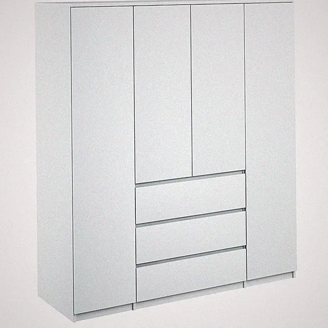 Kleiderschrank Mehrzweckschrank Kommode Stauraumkommode Hochschrank breite 154c