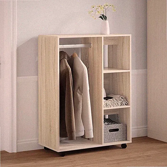 Kleiderschrank mit Rollen Garderobenschrank Garderobe Mehrere Farben vidaXL