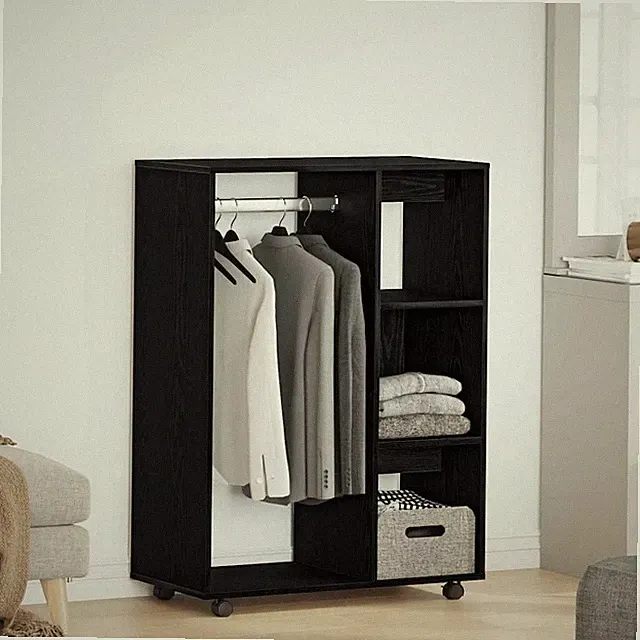 Kleiderschrank mit Rollen Garderobenschrank Garderobe Mehrere Farben vidaXL