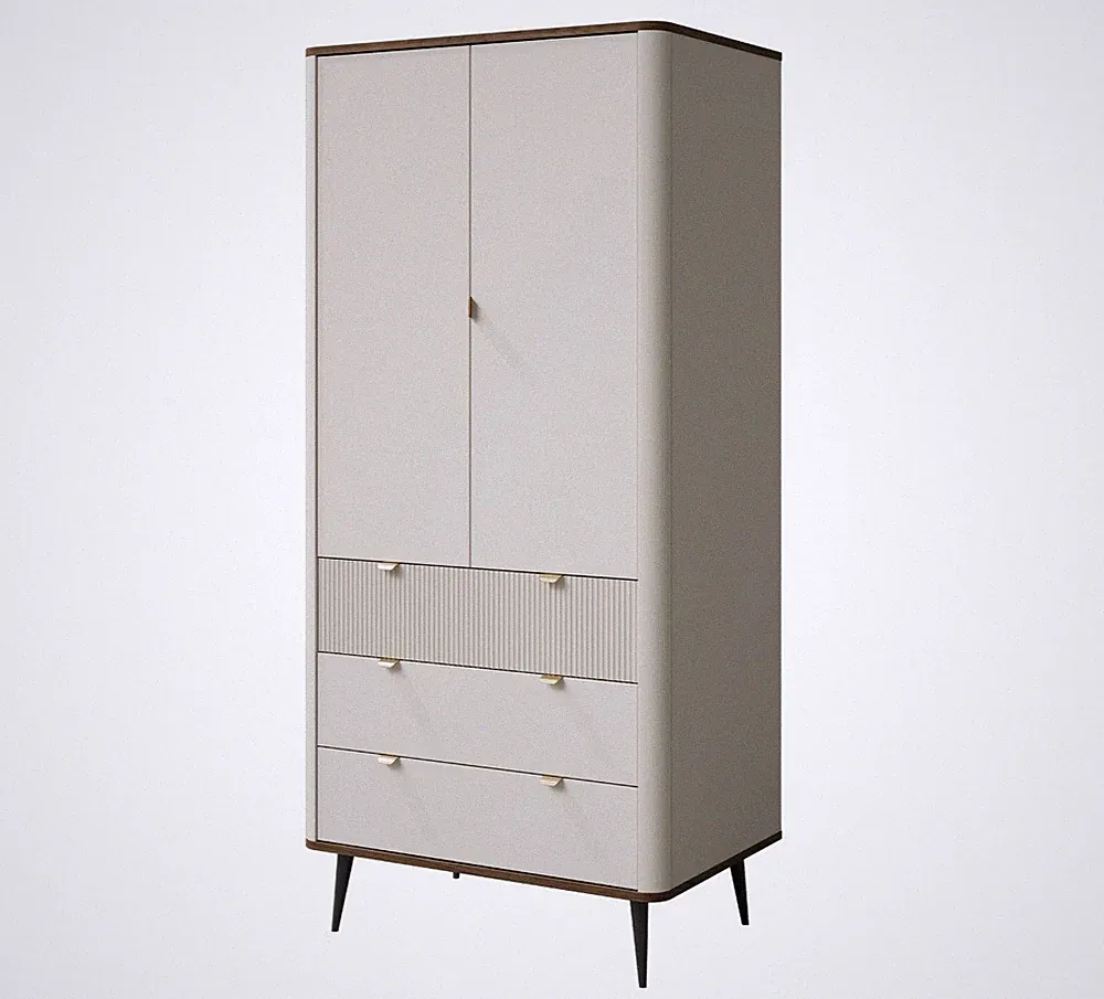 Kleiderschrank Natelir 01 mit 3 Schubladen, 2 Türen, Kleiderstange Kollektion