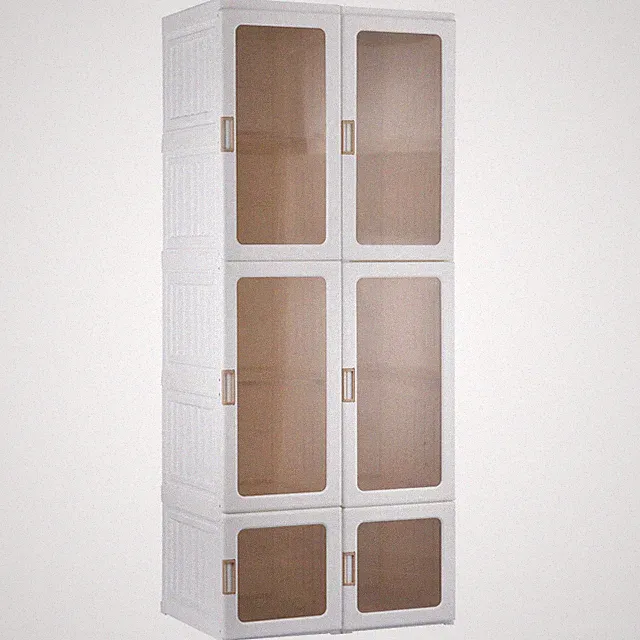 Kleiderschrank Organizer Wandschrank Vitrine aus Polypropylen Lex21
