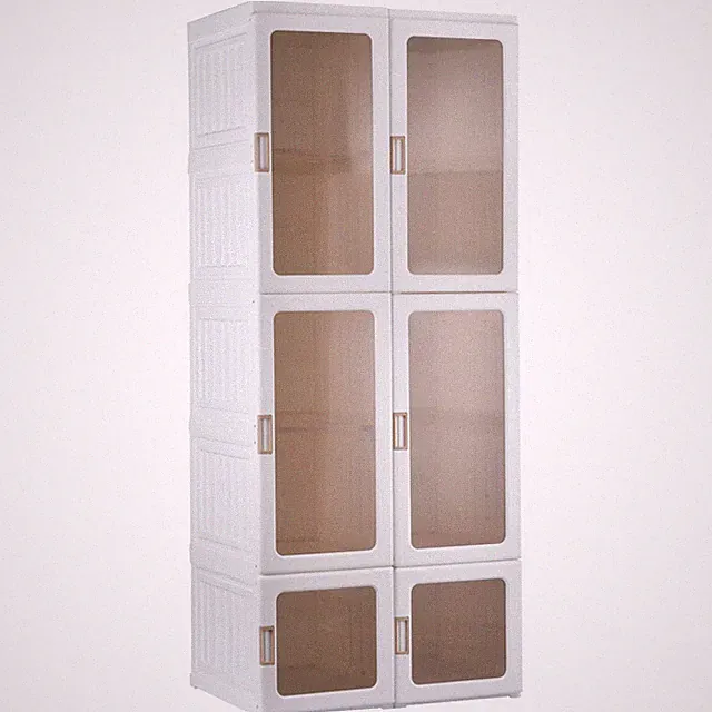 Kleiderschrank Organizer Wandschrank Vitrine aus Polypropylen Lex21