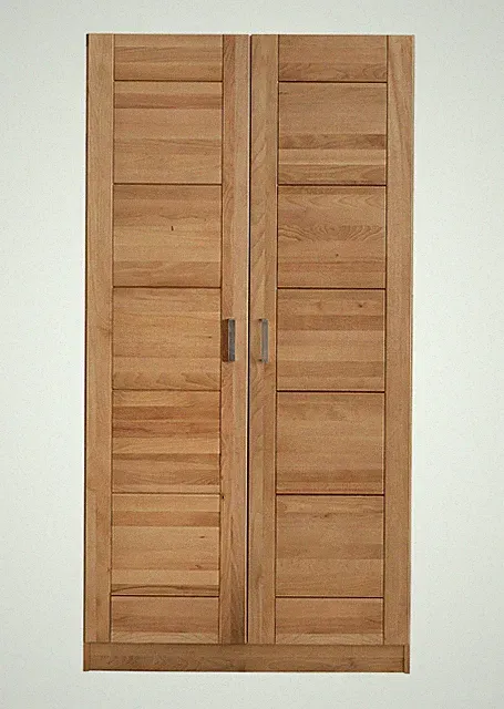 Kleiderschrank Pia Schrank Kernbuche Teilmassiv geölt 2türig Breite 102cm