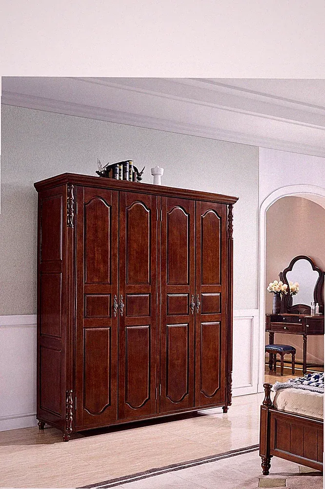 Kleiderschrank Schlafzimmer Holz Schrank Stil Schränke Möbel Einrichtung Barock
