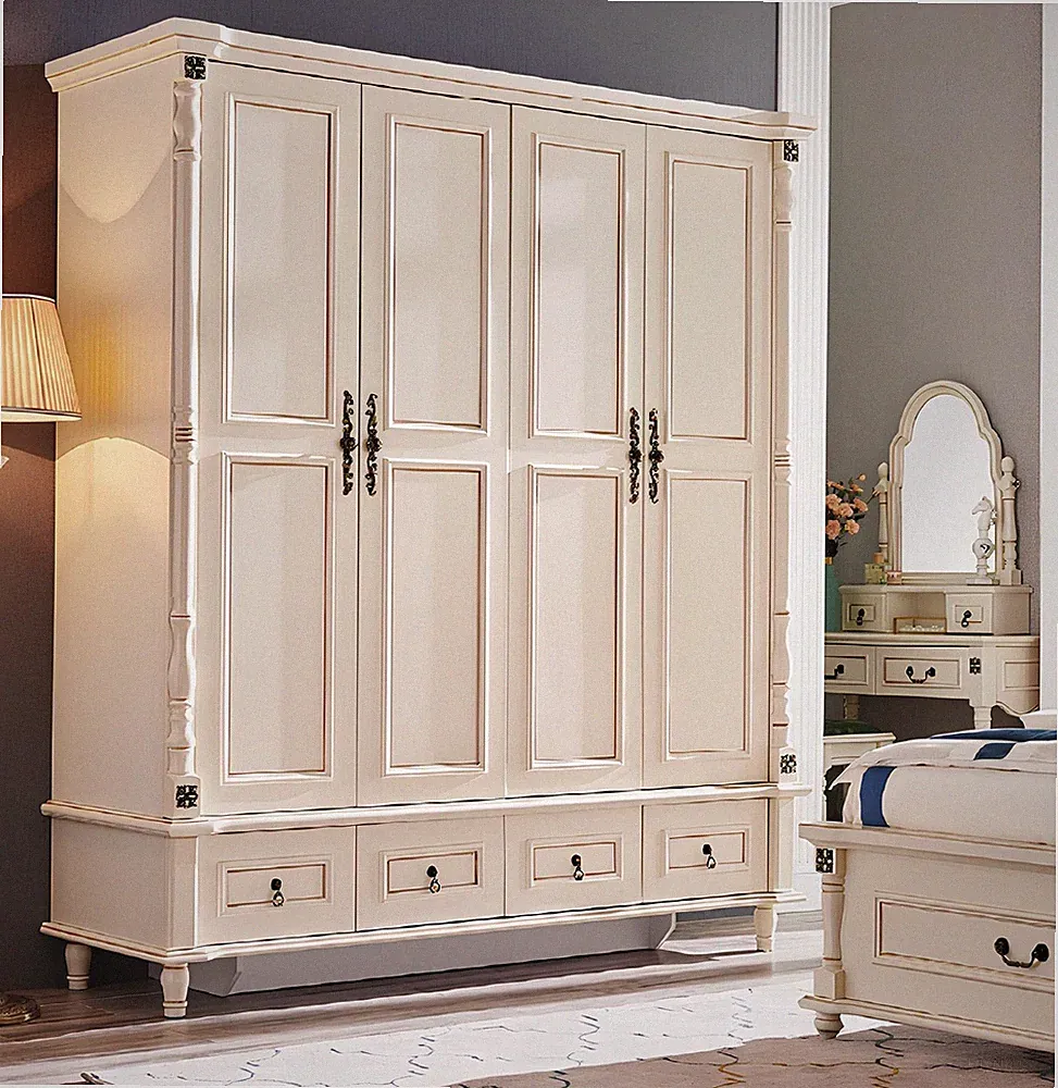 Kleiderschrank Schrank Barock Stil Holz Möbel Klassische Schlafzimmer Schränke