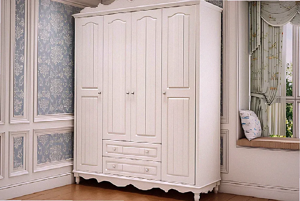 Kleiderschrank Schrank Barock Stil Möbel Klassische Schlafzimmer Schränke Holz