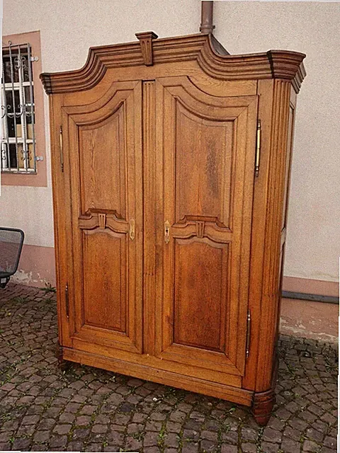 Kleiderschrank Schrank Barockschrank Biedermeier Art Deco Wäscheschrank Massiv
