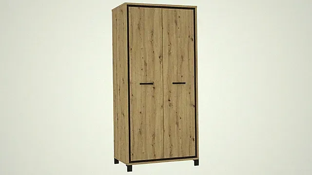 Kleiderschrank Schrank Mehrzweckschrank Trondheim in Artisan Eiche Schwarzeiche