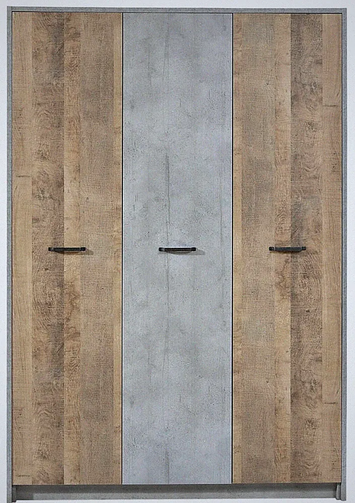 Kleiderschrank Schrank Schlafzimmerschrank Eiche rustikal H 219 cm