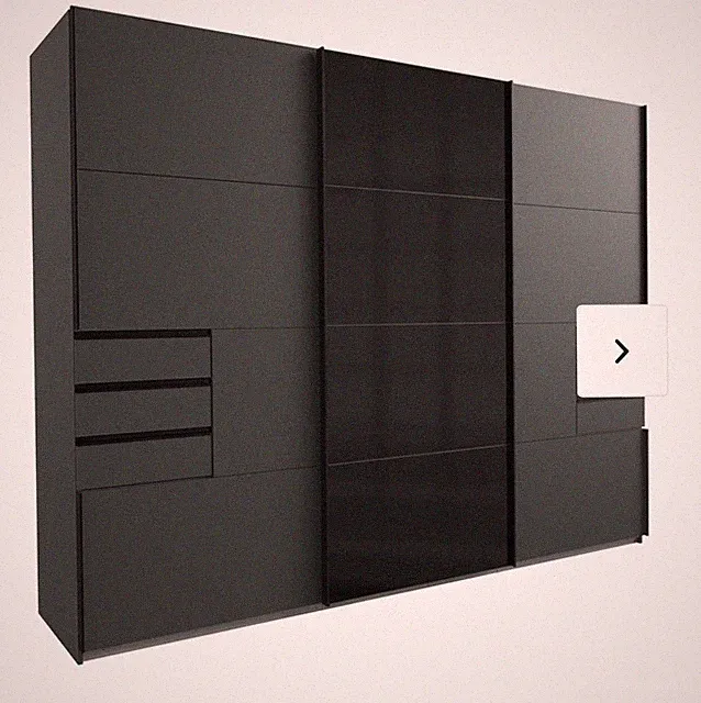 Kleiderschrank Schwarz XXXLutz Neuwertig