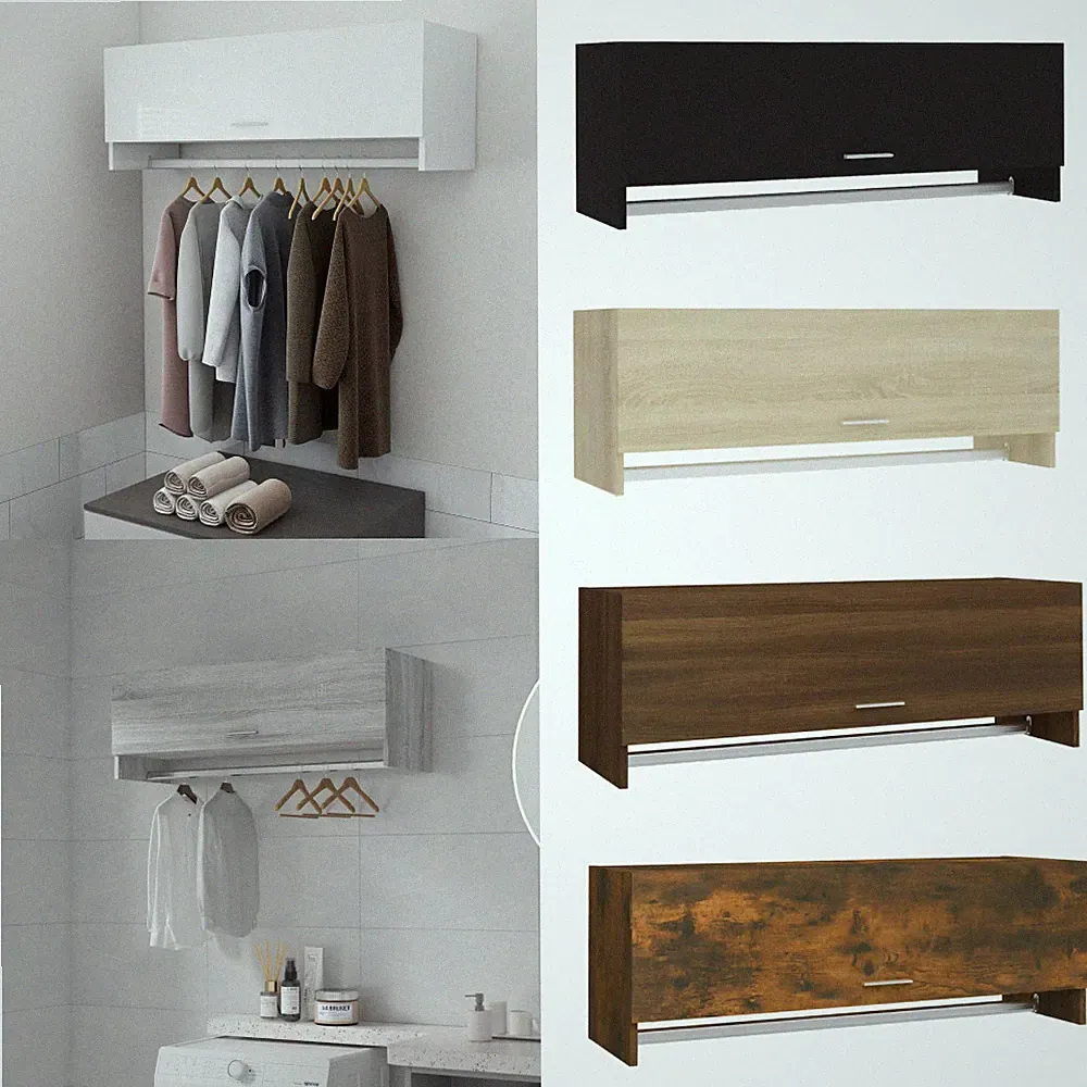Kleiderschrank Schwebetürenschrank Schrank Kommode100x32,5x35 cm Holzwerkstoff