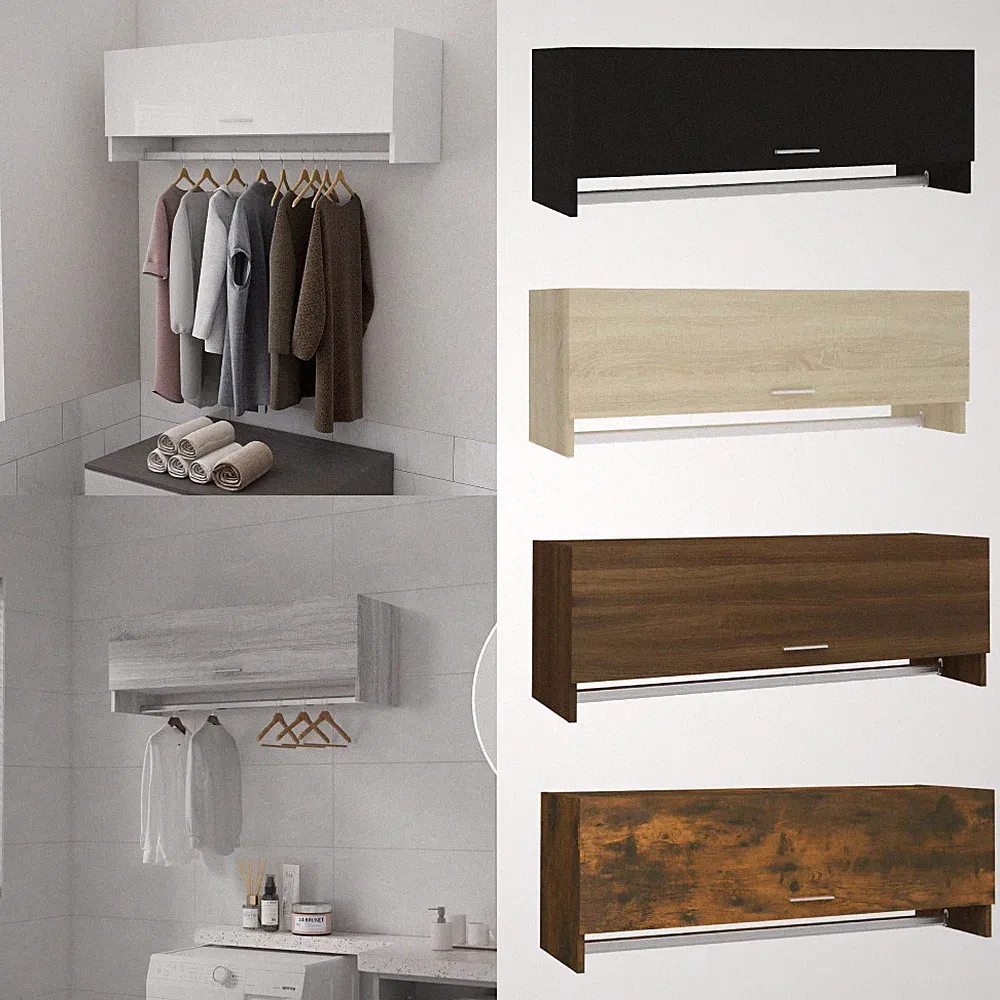 Kleiderschrank Schwebetürenschrank Schrank Kommode100x32,5x35 cm Holzwerkstoff