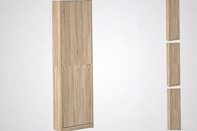 Kleiderschrank Sonoma Eiche 55x25x189 Cm Möbelholz