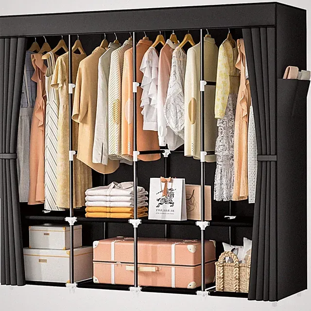 Kleiderschrank Stoff Kleiderständer Mehrzweck Kleiderorganizer Faltbar