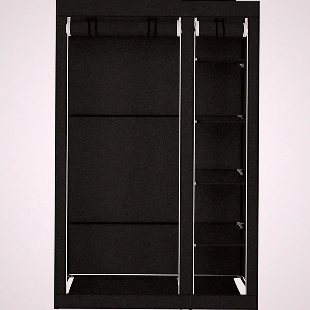 Kleiderschrank Stoffschrank Kleiderschrank 110x45x175 cm mit Ablagen