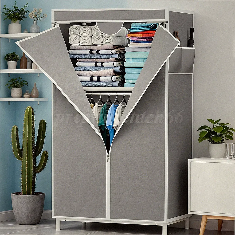 Kleiderschrank Stoffschrank Neu Faltschrank Stoffkleiderschrank Schrank DE