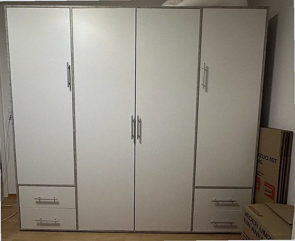 Kleiderschrank Valencia Beton Optik
