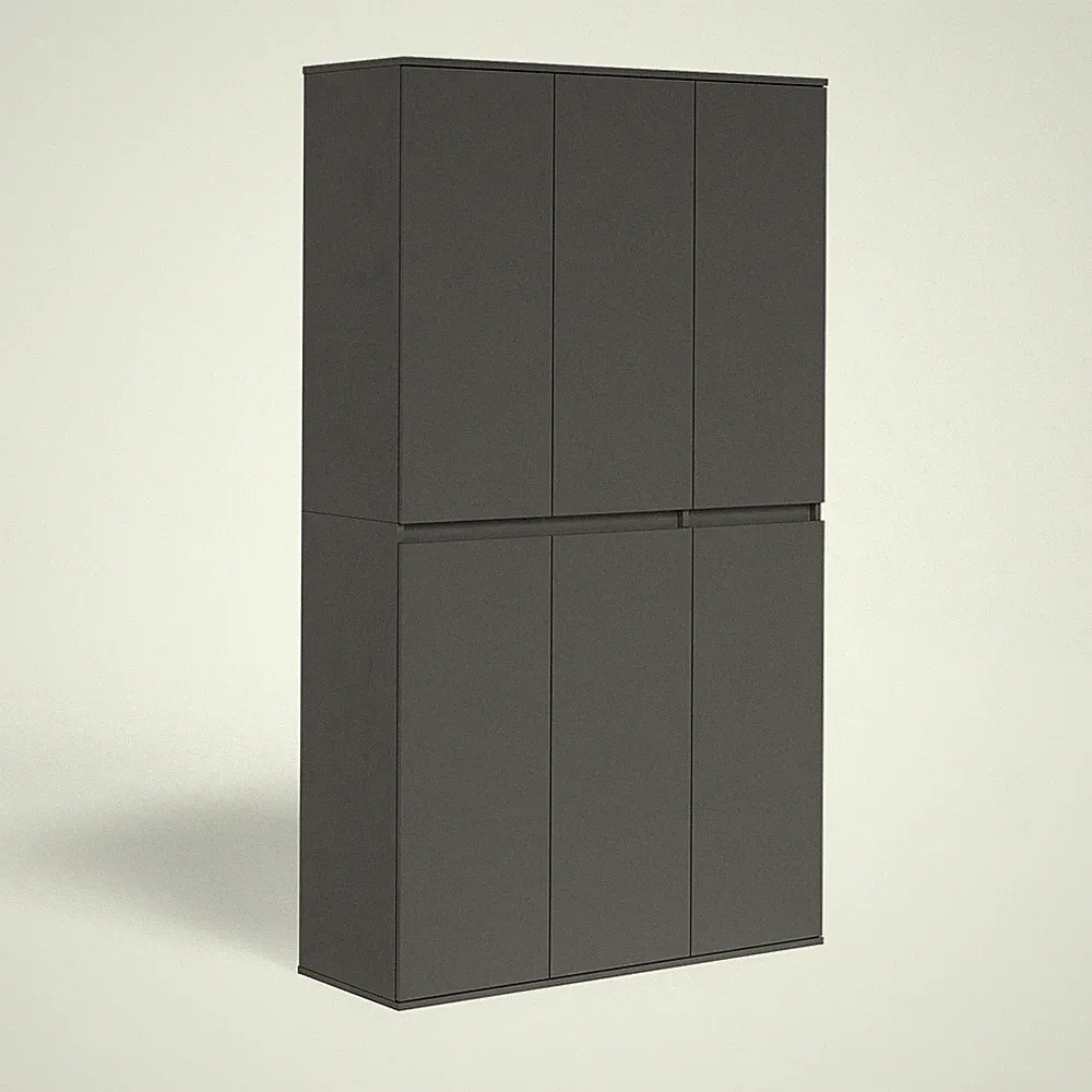 Kleiderschrank Vicco Claus 111 x 191.5 cm mit 6 Türen