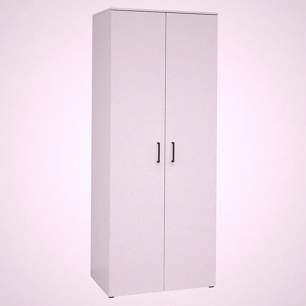 Kleiderschrank - weiß - Breite 80 cm - XL-Tiefe Kleiderschrank Schrank