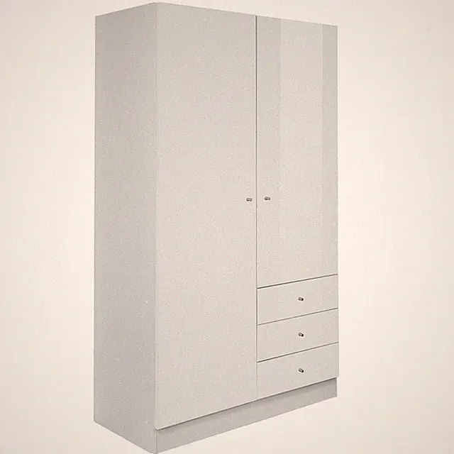 Kleiderschrank - weiß Hochglanz - 100 cm breit Kleiderschrank Schrank