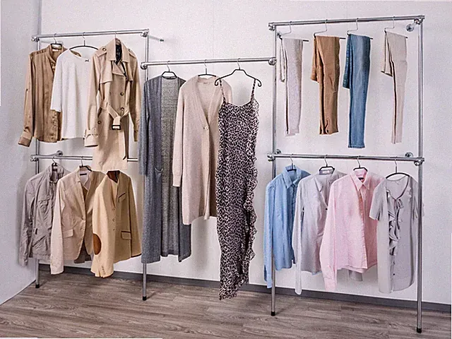 Kleiderständer Kleiderstange Garderobe Ankleidezimmer offener Kleiderschrank W06