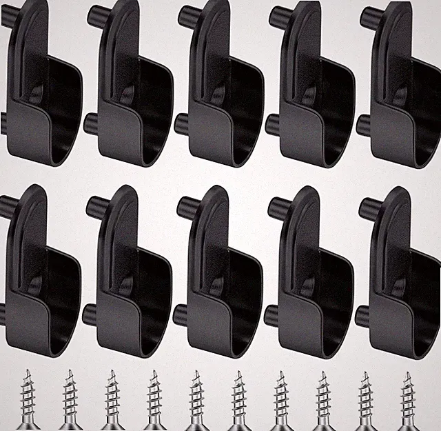 Kleiderstangenhalter, 10 Stück Kleiderschrank Stangenhalter 4.3×1.8Cm, Garderobe