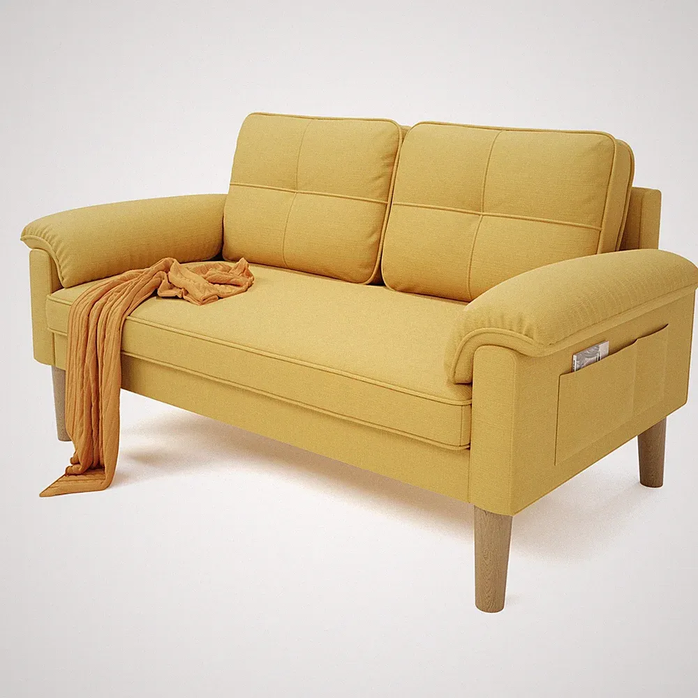 Kleine sofa,Sofa 2 sitzer,Sofa 2-Sitzer mit extra breiten Armlehnen