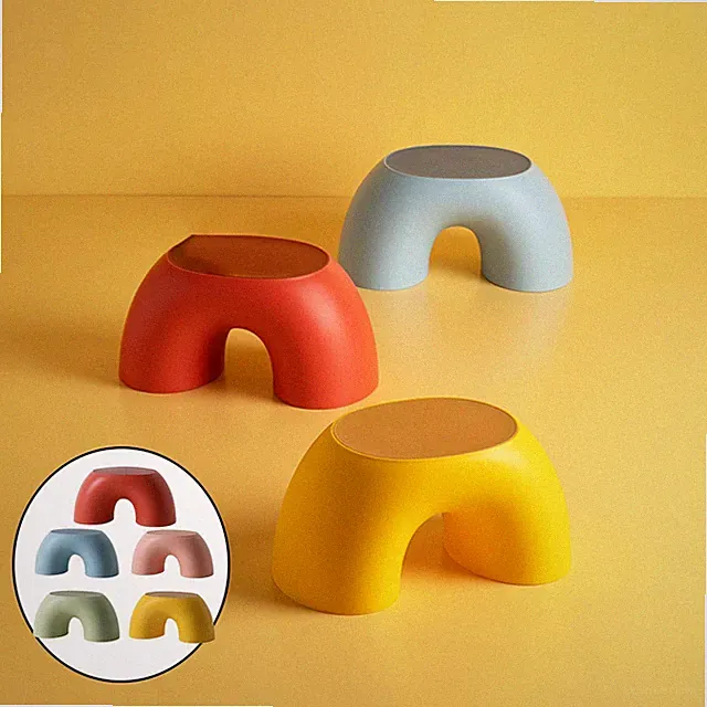 Kleiner Hocker Arched Sitzbank Kinderstuhl Klapphocker Fußschemel Aus Leichtem