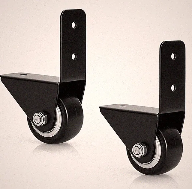 Kleinmöbelrollen 40mm fest leise Gummi für Schränke Tische Transport