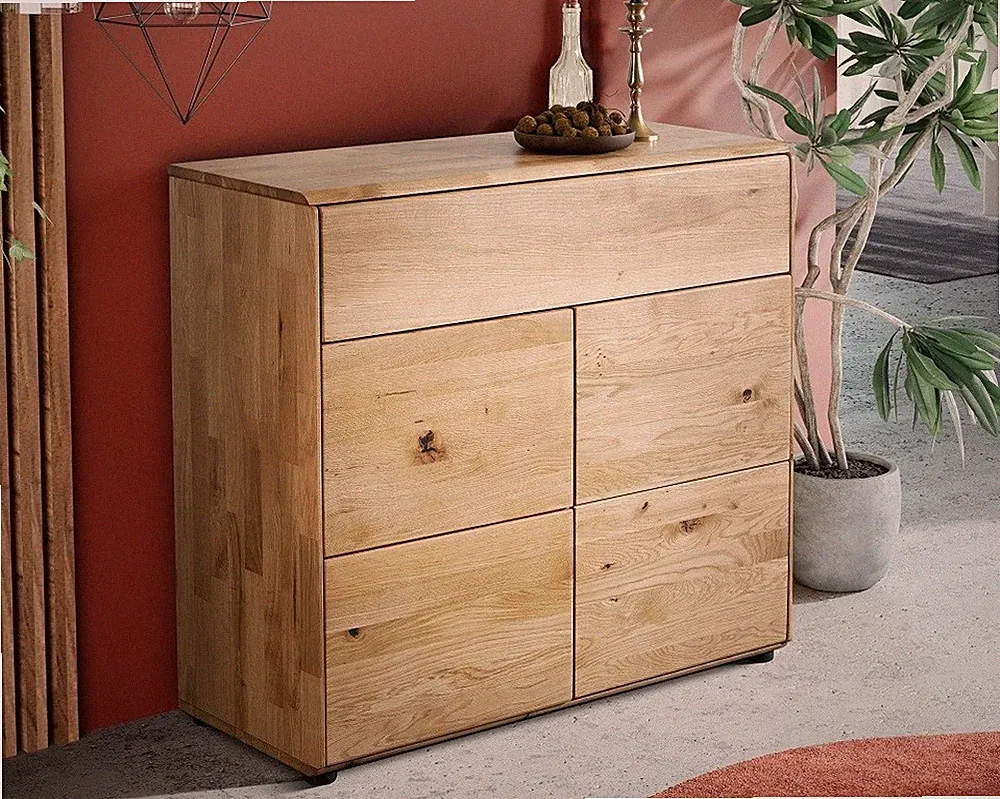 Kommode 100x91cm Massivholz Eiche geölt Wildeiche massiv NEU OVP!!!